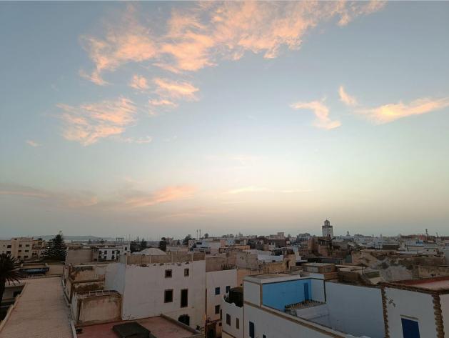 Coucher de soleil sur essaouira et sa medina